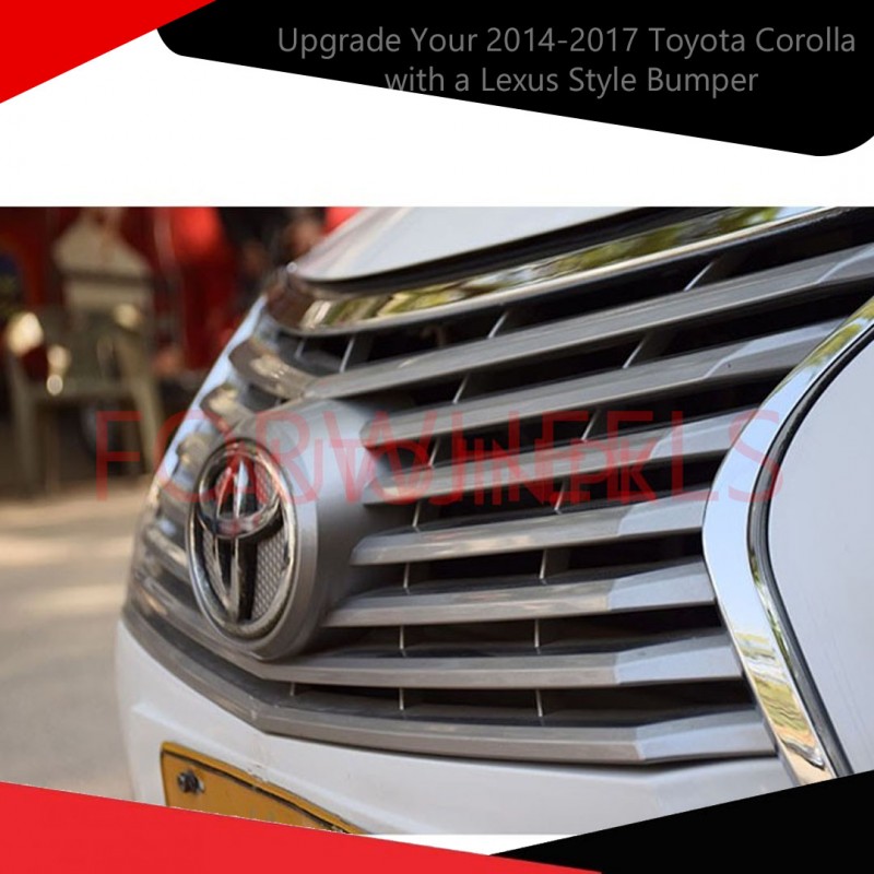 Upgrade Your 2014-2017 Toyota Corolla with a Lexus Style Bumper