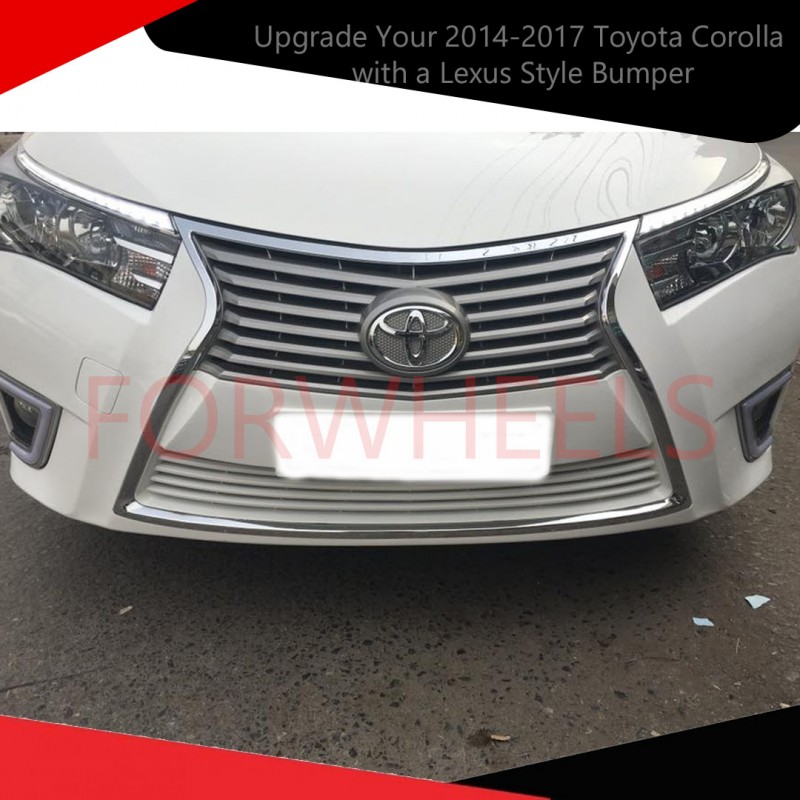 Upgrade Your 2014-2017 Toyota Corolla with a Lexus Style Bumper