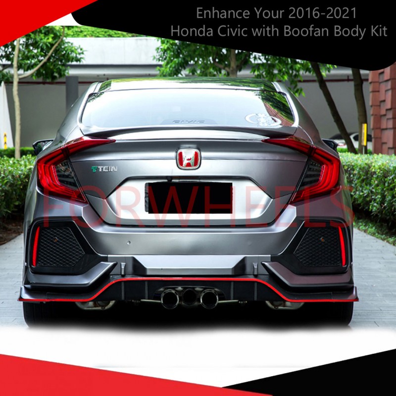 Enhance Your 2016-2021 Honda Civic with Boofan Body Kit
