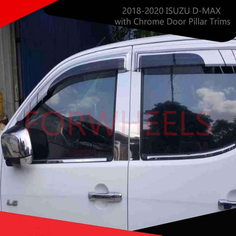 Enhance Your 2018-2020 ISUZU D-MAX with Chrome Door Pillar Trims