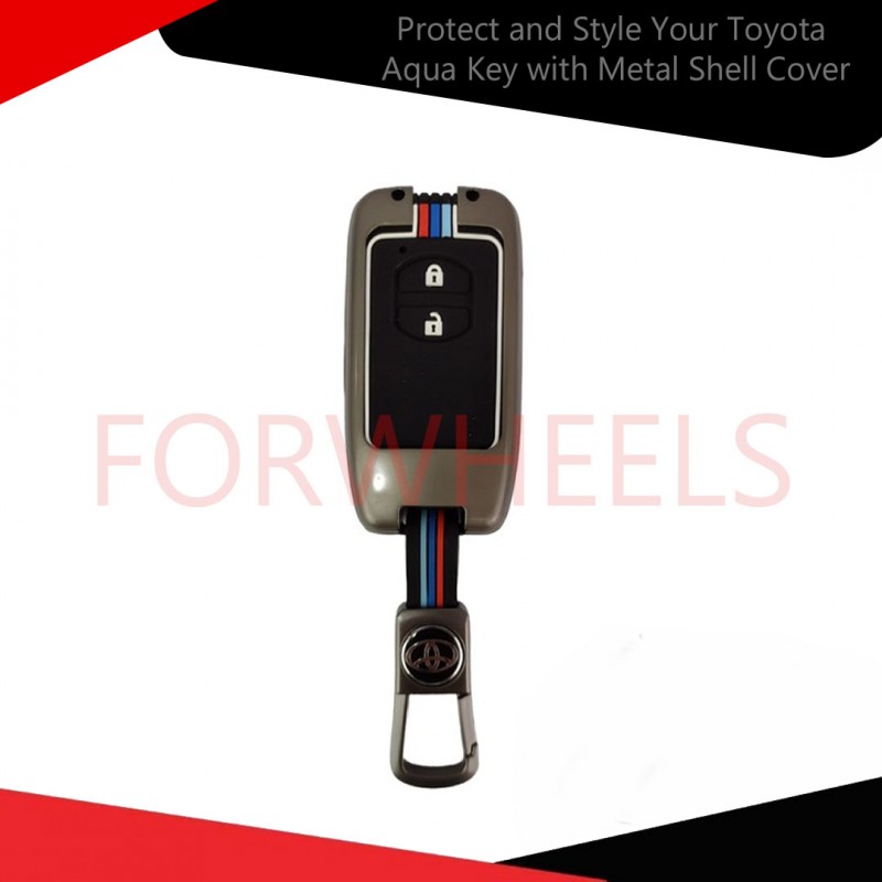 Protect and Style Your Toyota Aqua Key with Metal Shell Cover