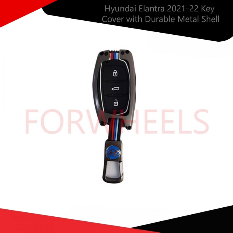 Hyundai Elantra 2021-22 Key Cover with Durable Metal Shell