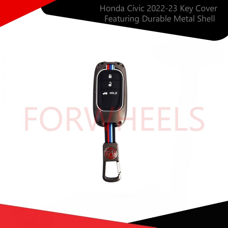 Honda Civic 2022-23 Key Cover Featuring Durable Metal Shell
