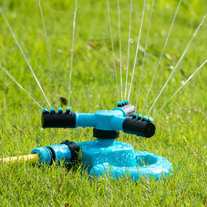 Efficient 360 Degree Three Arm Rotary Garden Water Sprinkler