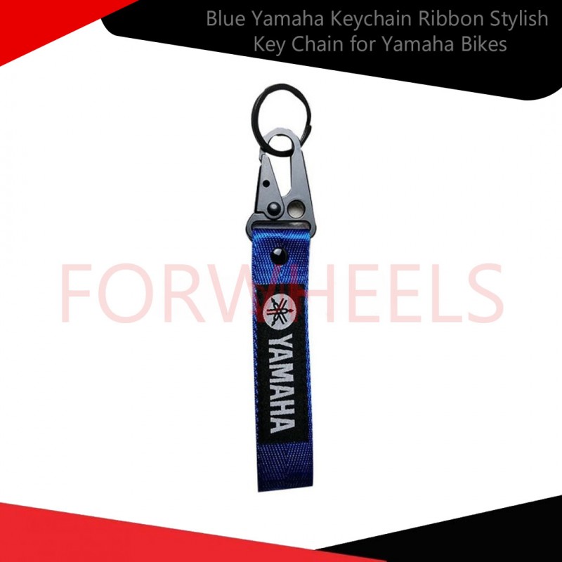 Blue Yamaha Keychain Ribbon Stylish Key Chain for Yamaha Bikes