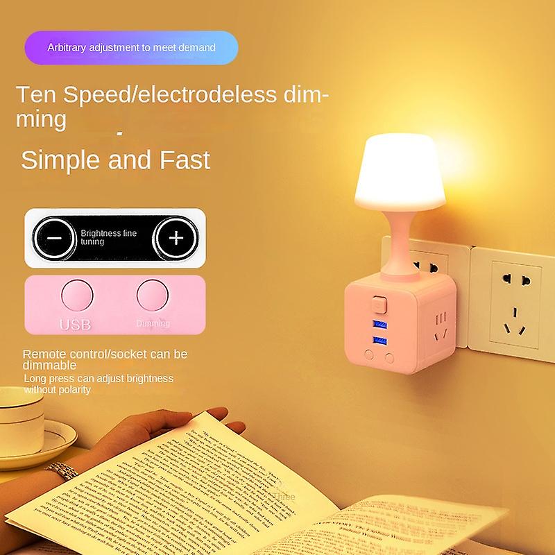 Versatile 4-in-1 USB Night Lamp Illuminate Your Bedside with Multi-Function Convenience