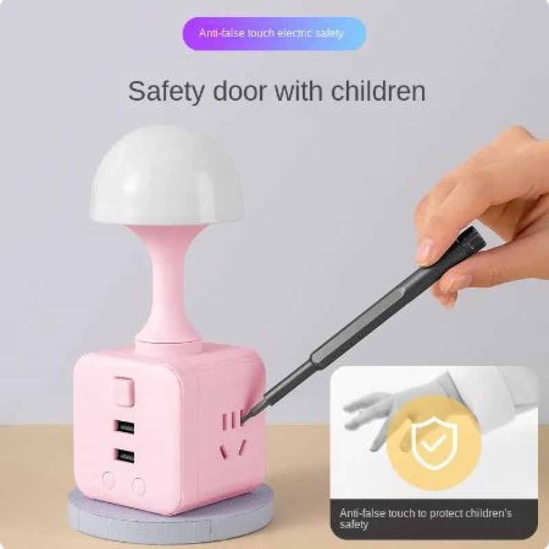 Versatile 4-in-1 USB Night Lamp Illuminate Your Bedside with Multi-Function Convenience