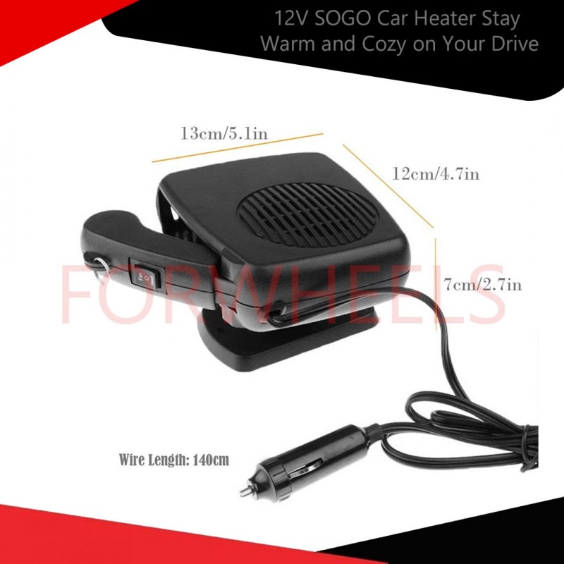 12V SOGO Car Heater Stay Warm and Cozy on Your Drive
