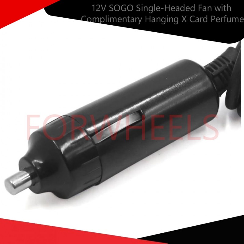 12V SOGO Single-Headed Fan with Complimentary Hanging X Card Perfume