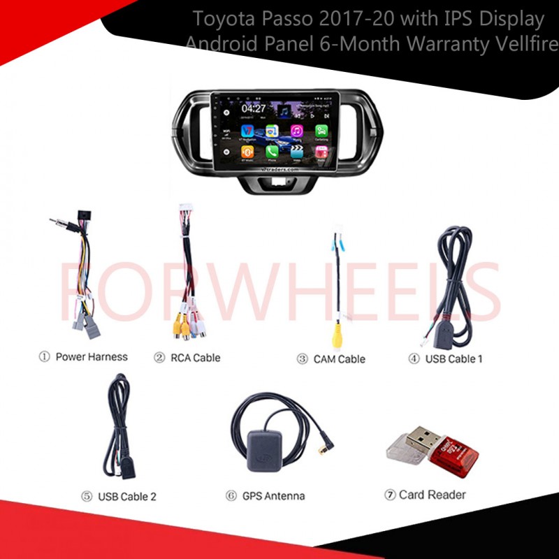 Toyota Passo 2017-20 with IPS Display Android Panel 6-Month Warranty Vellfire