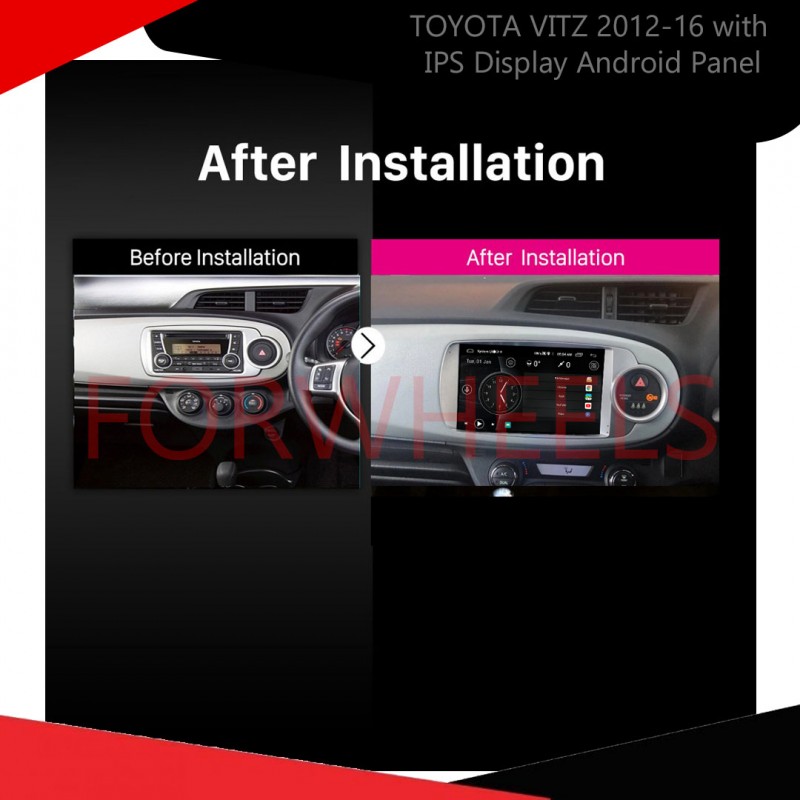 TOYOTA VITZ 2012-16 with IPS Display Android Panel 6-Month Warranty VELLFIRE