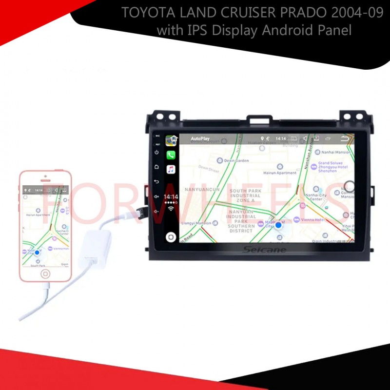 TOYOTA LAND CRUISER PRADO 2004-09 with IPS Display Android Panel 6 Month Warranty VELLFIRE