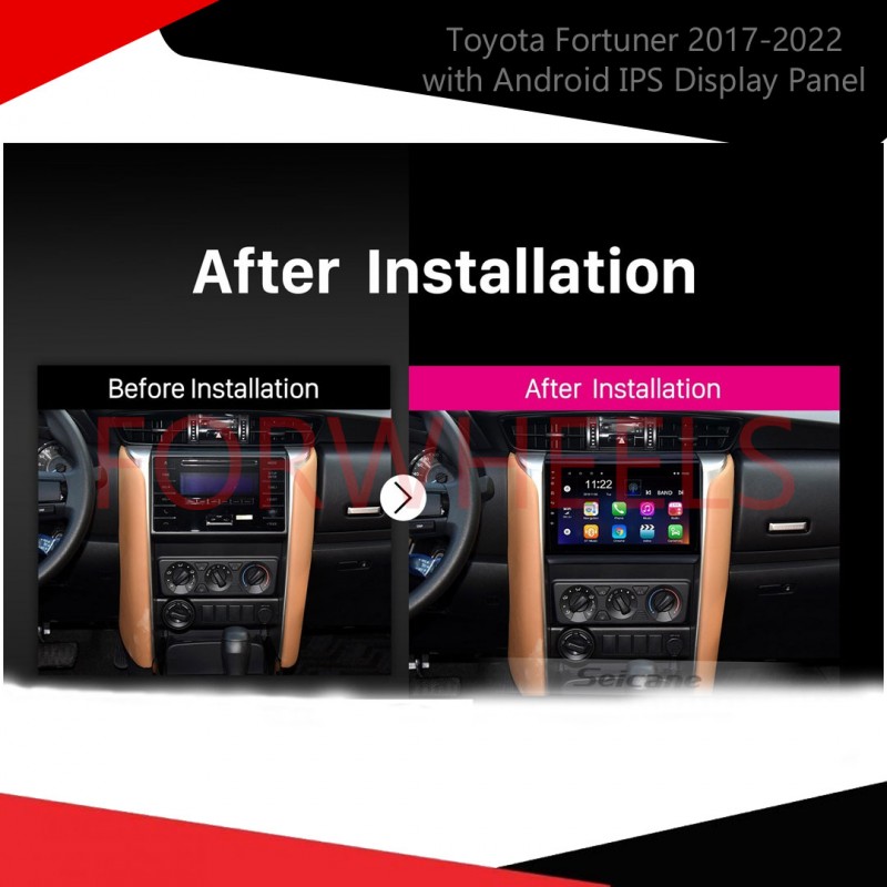 Toyota Fortuner 2017-2022 with Android IPS Display Panel  6-Month Warranty  Vellfire
