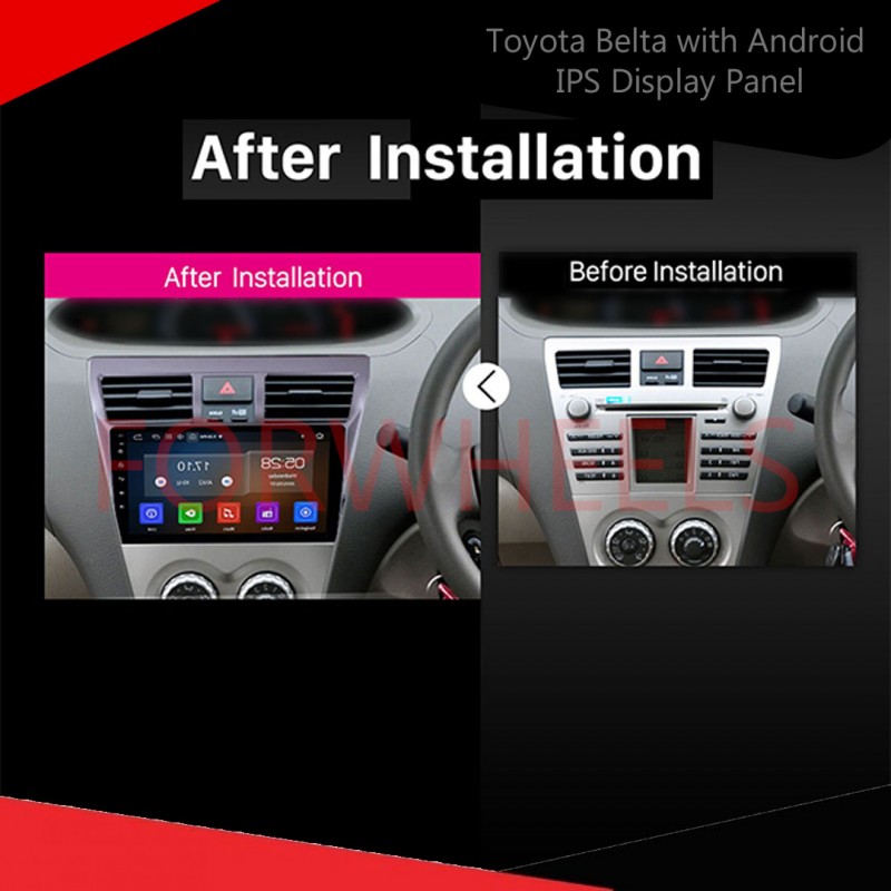 Toyota Belta with Android IPS Display Panel  6-Month Warranty  Vellfire