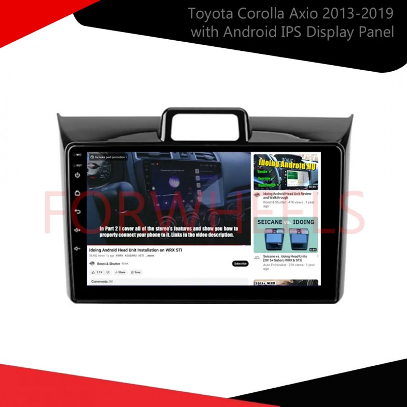 Toyota Corolla Axio 2013-2019 with Android IPS Display Panel  6-Month Warranty   Vellfire
