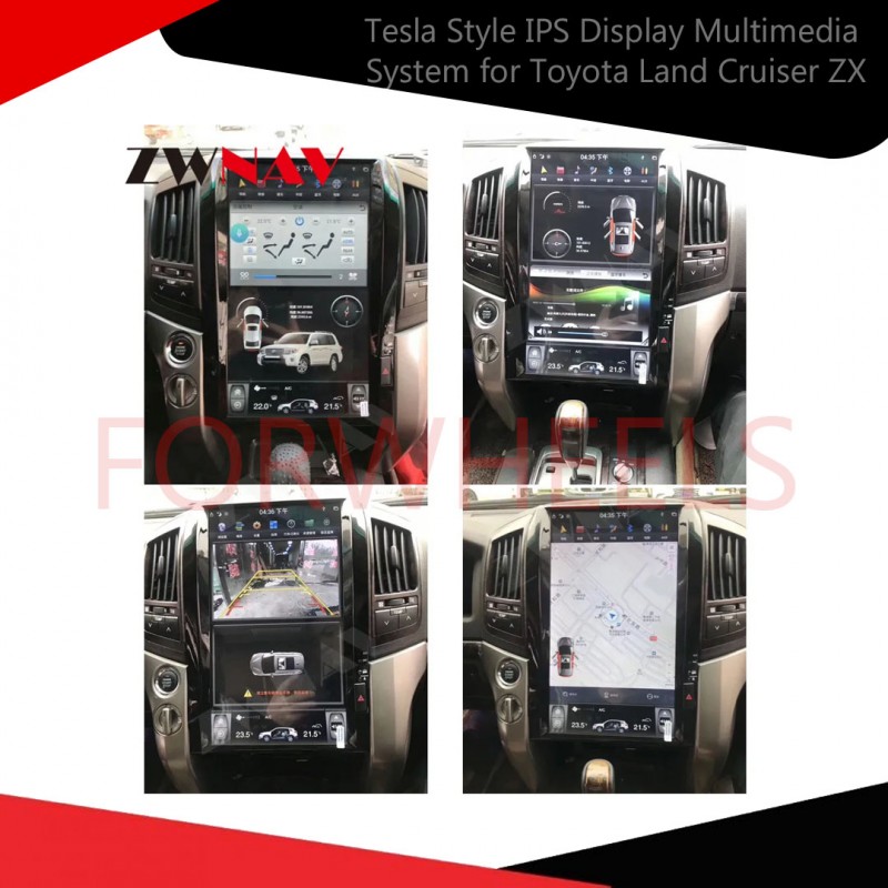 Tesla Style IPS Display Multimedia System for Toyota Land Cruiser ZX  Full Version Model 2010-2013
