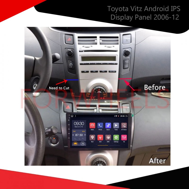 Toyota Vitz Android IPS Display Panel 2006-12   6-Month Warranty  Vellfire