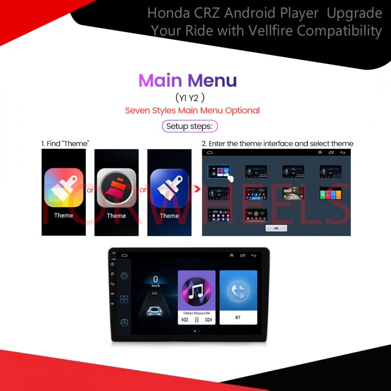 Honda CRZ Android Player  Upgrade Your Ride with Vellfire Compatibility