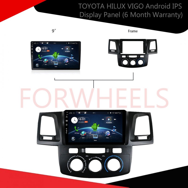 TOYOTA HILUX VIGO Android IPS Display Panel (6 Month Warranty)
