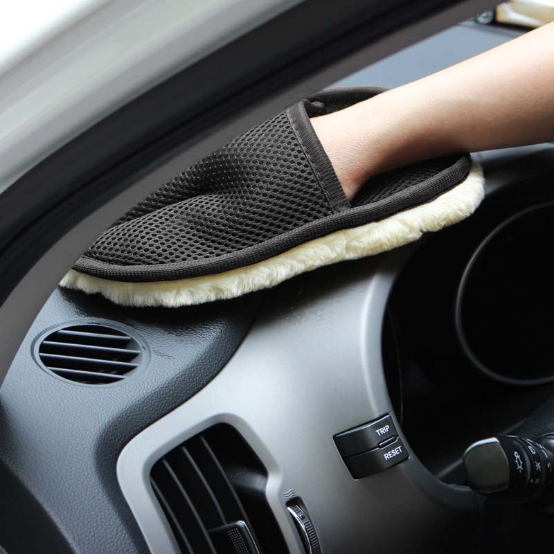 Soft Wool Car Wash Cleaning Glove for Car Styling