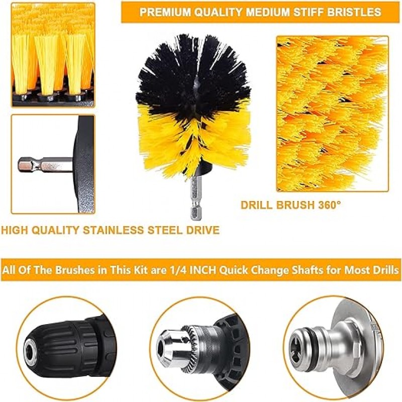 Power Scrubber Drill Brush for Efficient Cleaning