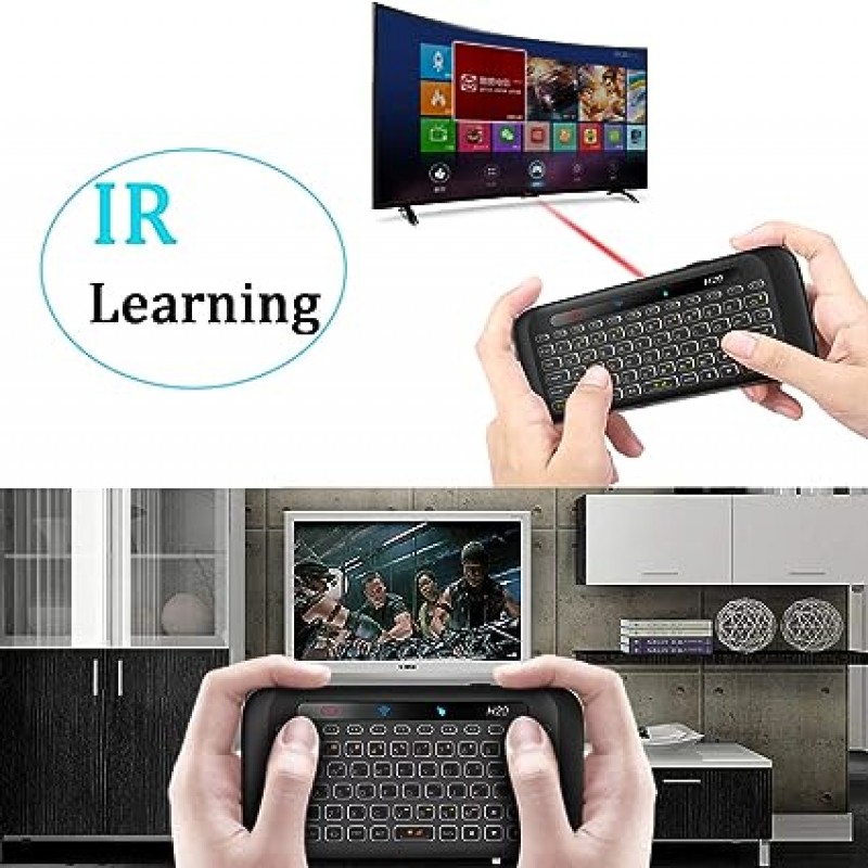H20 Keyboard Air Mouse Controller |  Remote Control for Smart TVs, Android TV Boxes, and PCs | ShopRight.pk