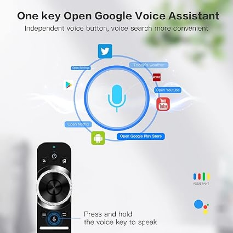 W1S 2.4G Air Mouse Remote Control Built-in 6-Axis | Smart TV and Android TV Box Remote | ShopRight.pk