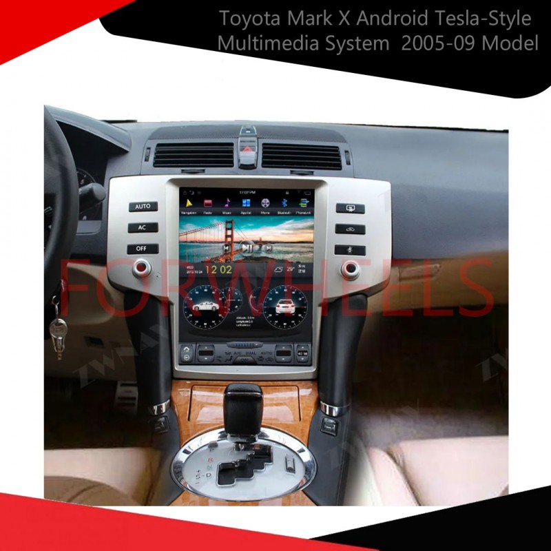 Toyota Mark X Android Tesla-Style Multimedia System  2005-09 Model