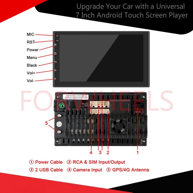 Upgrade Your Car with a Universal 7 Inch Android Touch Screen Player