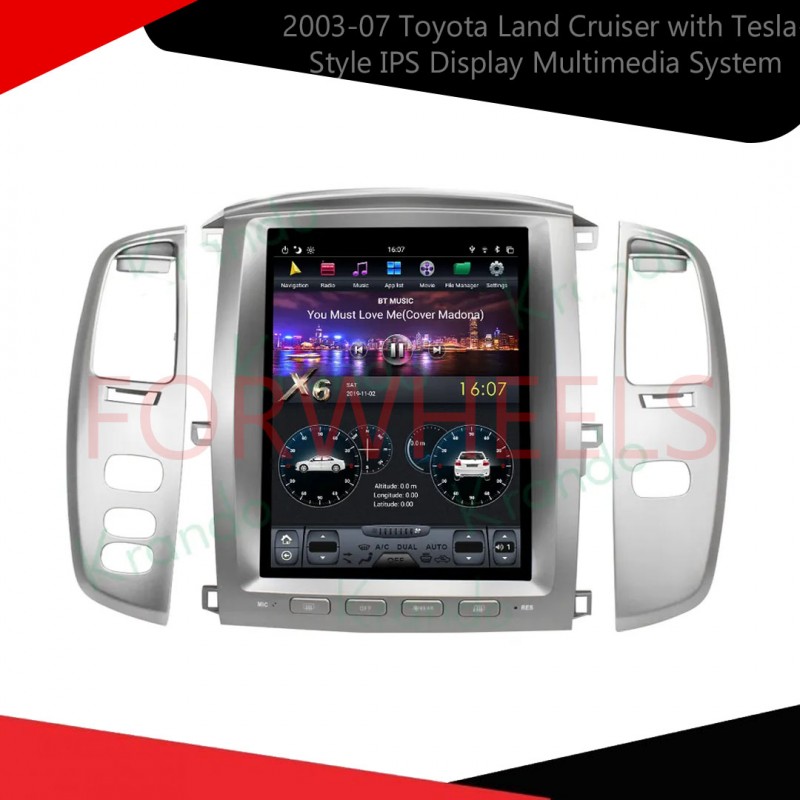 Upgrade Your 2003-07 Toyota Land Cruiser with Tesla-Style IPS Display Multimedia System
