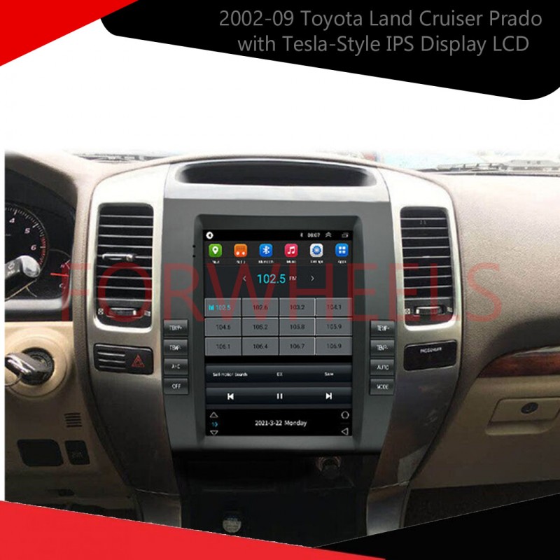 Revamp Your 2002-09 Toyota Land Cruiser Prado with Tesla-Style IPS Display LCD Multimedia System