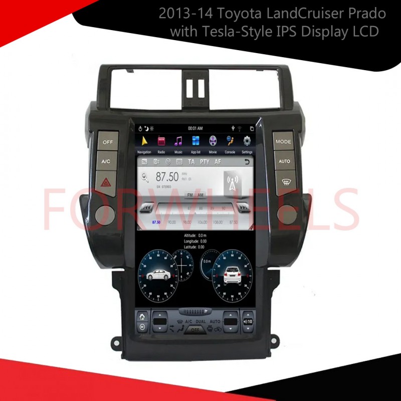 Enhance Your 2013-14 Toyota LandCruiser Prado with Tesla-Style IPS Display LCD Multimedia System