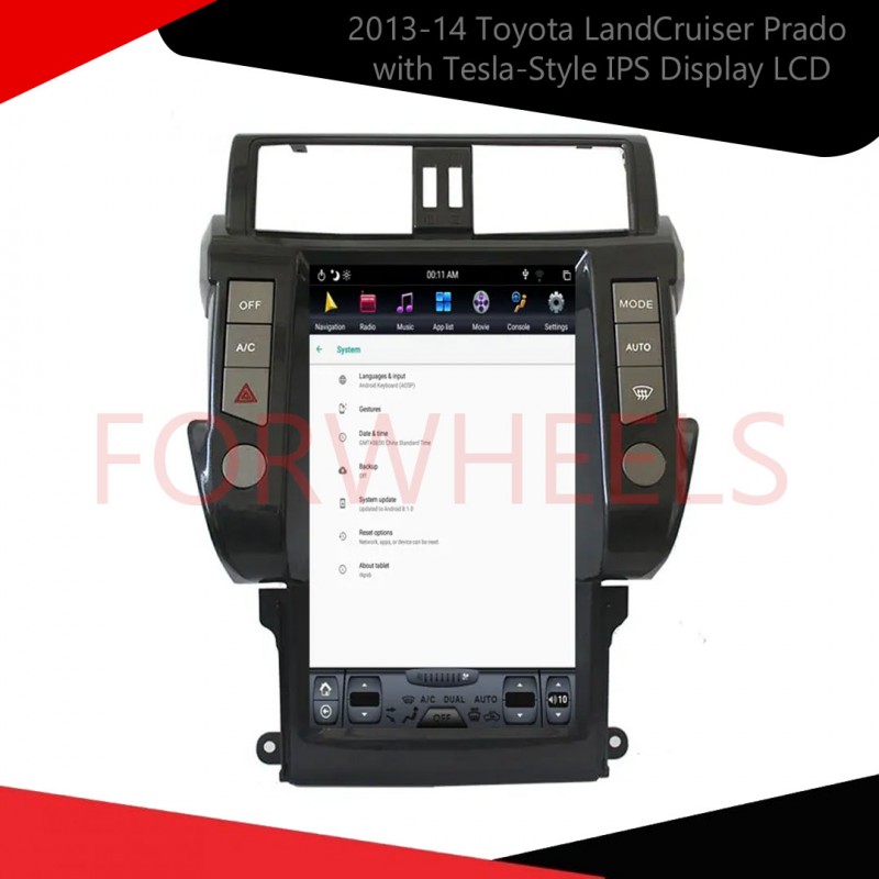 Enhance Your 2013-14 Toyota LandCruiser Prado with Tesla-Style IPS Display LCD Multimedia System