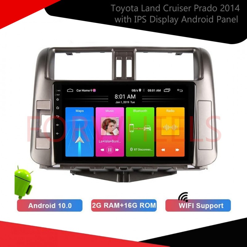 Toyota Land Cruiser Prado 2014 with IPS Display Android Panel  6-Month Warranty  Vellfire Upgrade