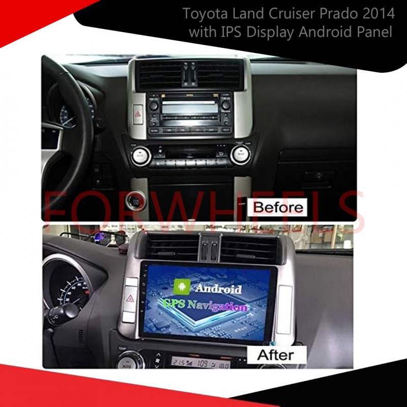 Toyota Land Cruiser Prado 2014 with IPS Display Android Panel  6-Month Warranty  Vellfire Upgrade