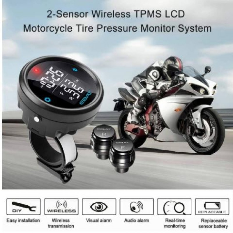 Motorcycle Tire Pressure Monitoring System (TPMS) Tire Safety and Monitoring Solution