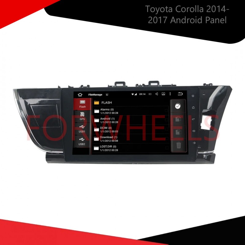 Toyota Corolla 2014-2017 Android Panel with 6-Month Warranty  Vellfire Enhancement