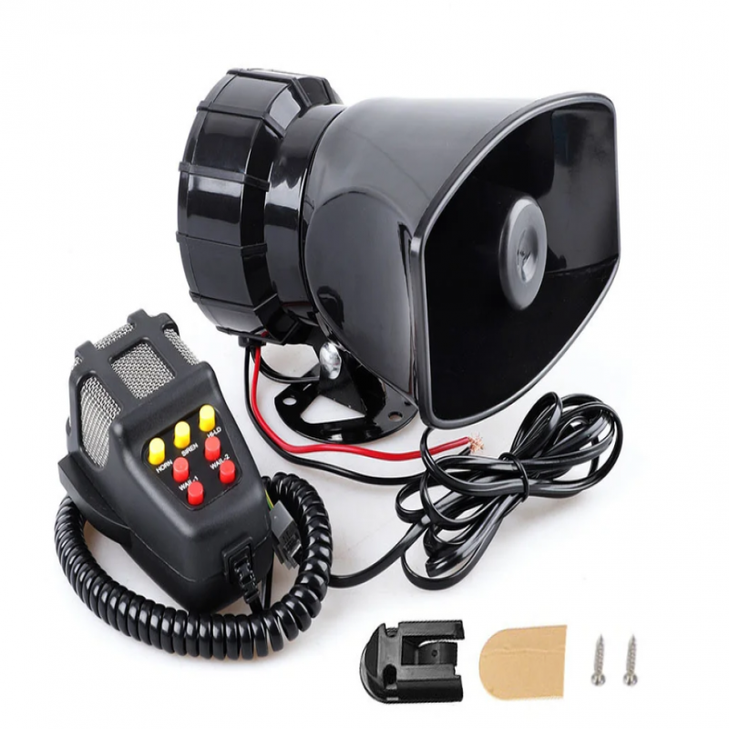 Alarm Horn Loud Car Siren Mic PA Speaker
