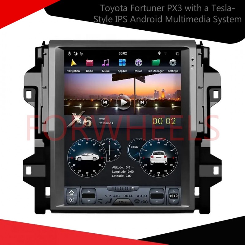 Elevate Your Toyota Fortuner PX3 with a Tesla-Style IPS Android Multimedia System