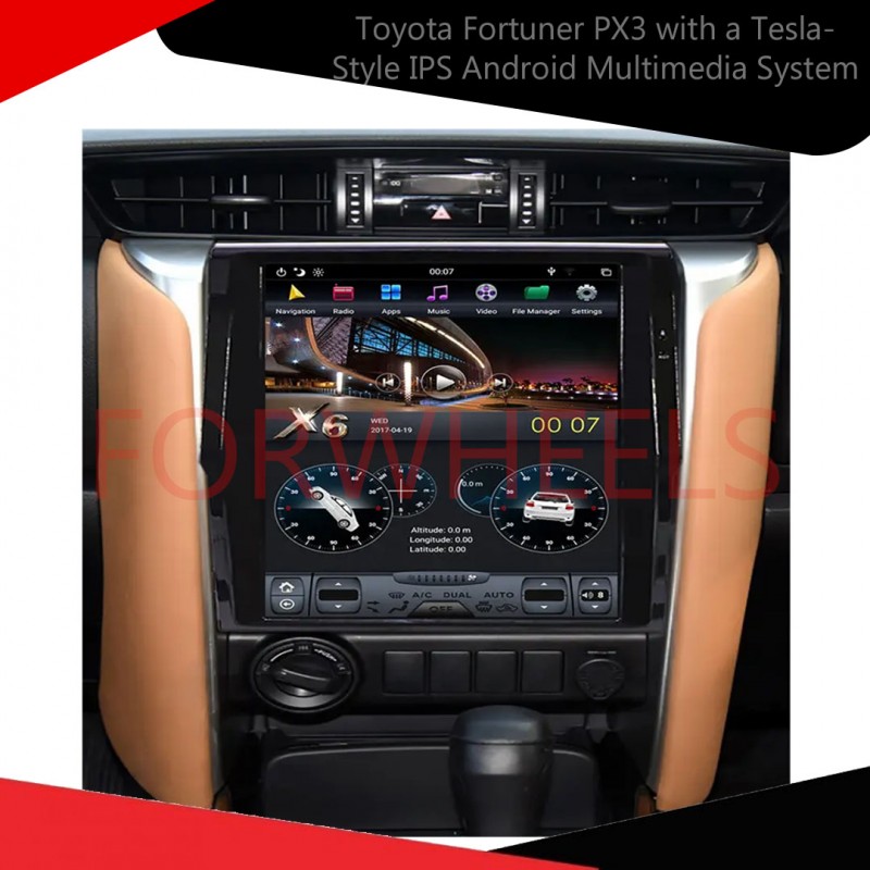 Elevate Your Toyota Fortuner PX3 with a Tesla-Style IPS Android Multimedia System