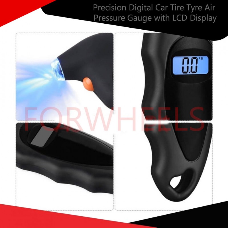 Precision Digital Car Tire Tyre Air Pressure Gauge with LCD Display - Multicolor