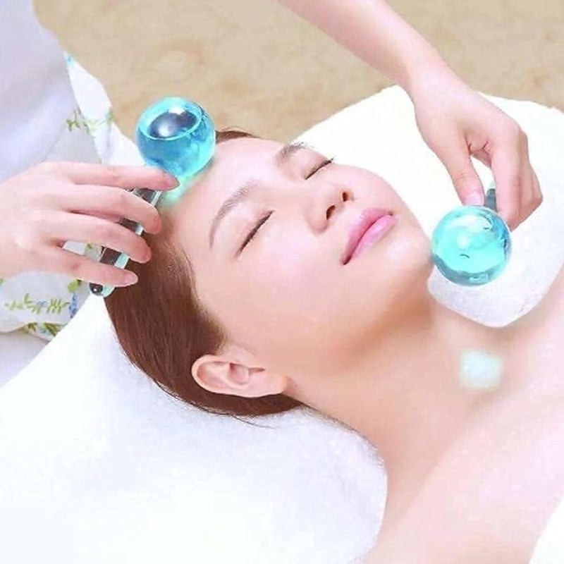 Ice Roller Globes Facial Roller Refreshing Cold Therapy for Skin Care