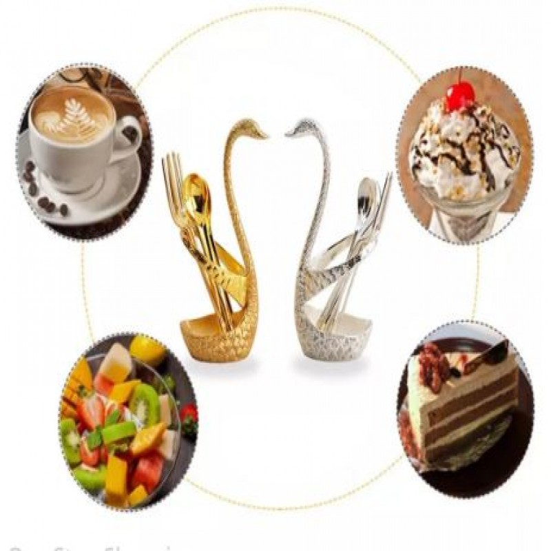 Swan Spoon Set Elegant and Functional Kitchen Utensils for Every Occasion