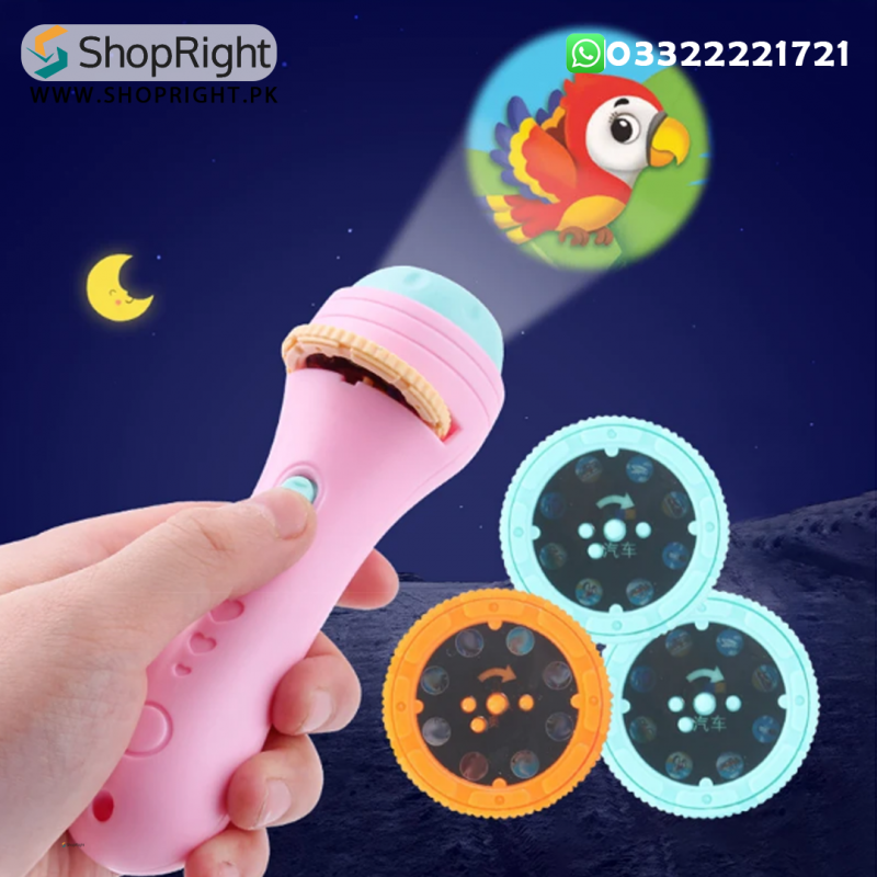 Mini Flashlight Slide Projector Toy For Kids | ShopRight.pk