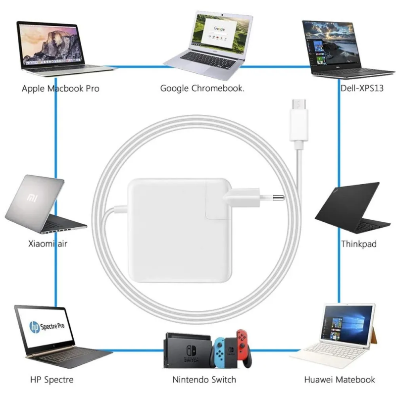 Apple 85w Magnet Pin T Shape Compatible Magsafe 2 Macbook Laptop Charger | Shopright.pk