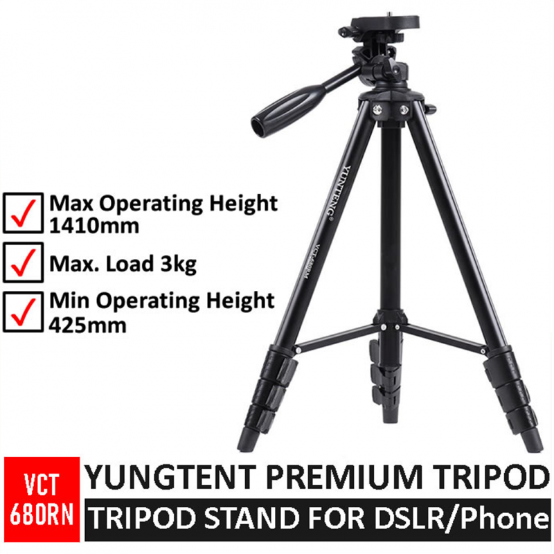 Yungteng Tripod Stand VCT680RM - Stable Photography Support | Shopright.pk
