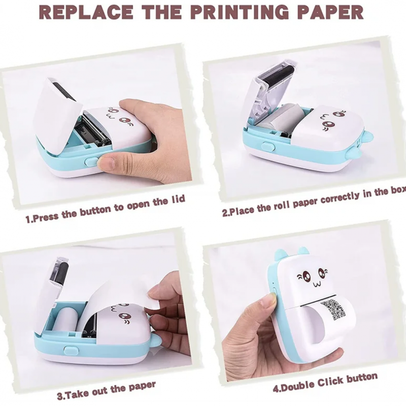 HD Mini Portable Thermal Printer