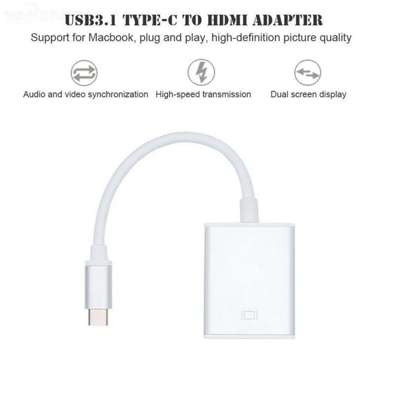 USB 3.1 TYPE C TO HDMI HDTV CONVERTER ADAPTER