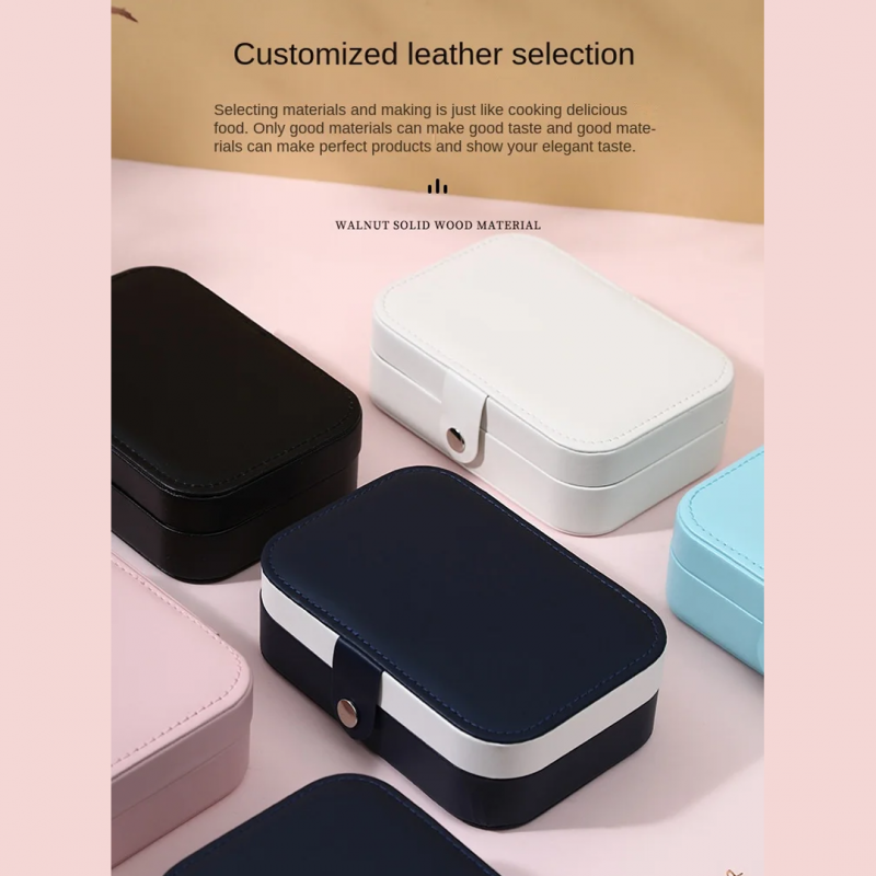 Portable Jewellery Box Double Layer | Organize Your Accessories Efficiently