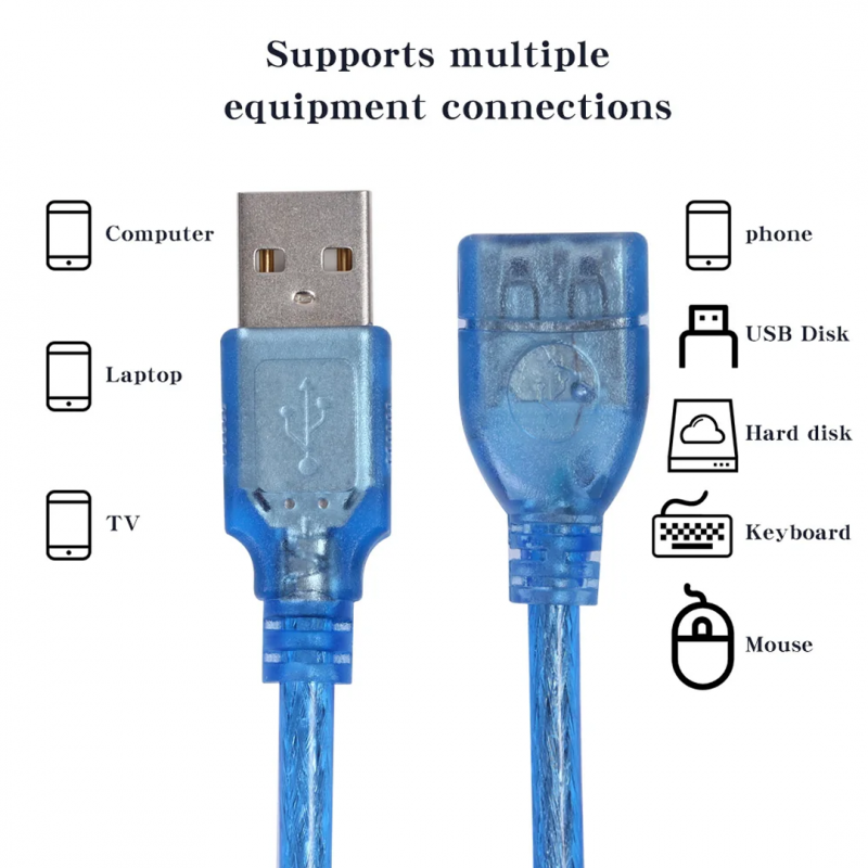 Buy 3m USB Extension Male to Female Cable 2.0 - High-Speed Connectivity